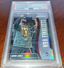 2019-20 Panini Prizm NBA Finalists Prizms Silver #3 LeBron James PSA 9 Mint SP
