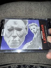 2025 Horror Legends Masterpieces 1/1 Triple Panel Sketch Art By Geraldo