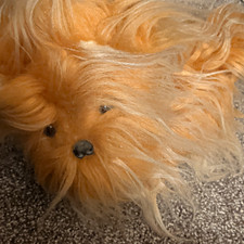   Vintage 1960s 1970s Shaggy Terrier Dog Plush Made In Japan Retro Kitsch No 100