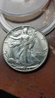 1942 D Walking Liberty Silver Half Dollar 50C Nice AU/UNC                   W670