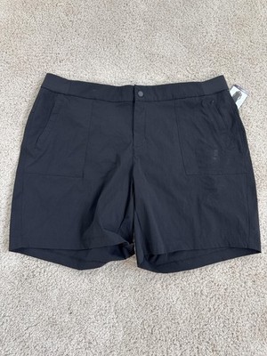 Active Life Shorts Womens 2XL Black Stretch Walking Hiking Athletic Pockets