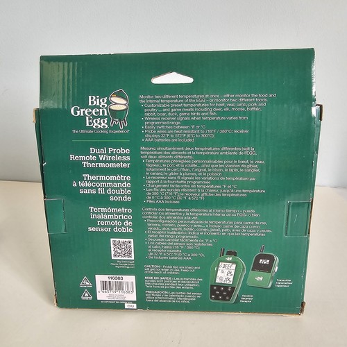 Big Green Egg Dual Probe Remote Wireless Thermometer Model ET-734BGE - Picture 12 of 12