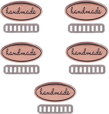 Metall Etiketten, Handgemachte Retro Metall Labels mit Löchern 5 Stück, DIY Zube