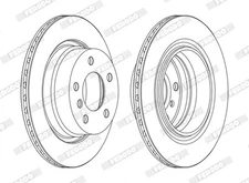Ferodo DDF1285C Brake Disc for BMW