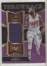2016 Panini Select Throwback Memorabilia Purple Prizm 19/99 Marcus Morris 00ix