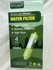 RVGuard NSF Certified RV Water Filter 3 Pk Easy Install Reduce Chlorine Fluoride