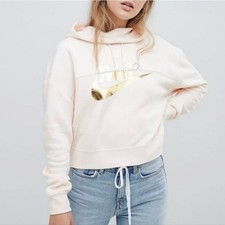 Nike Rally Pink Metallic Swoosh Graphic Logo ...