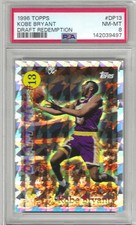 HOF Kobe Bryant 1996 Topps #DP13 SCARCE DRAFT REDEMPTION ROOKIE CARD PSA 8 NICE!. rookie card picture