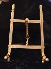 Small Vintage Brass Foldable Easel-5"X 3 "