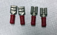 100 pcs Female Quick Disconnect, Crimp Wire Connector , 22 18 AWG, .250 Tab