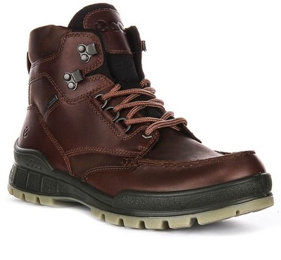 Ecco Track 25 Chelsea Mid Cut Outdoor Leather Mens Boots In Brown US 8 - 13
