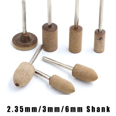 Leather Polishing Wheel Grinding Stone Mounted Point Bits for Rotary Metal Wood