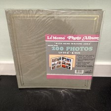Pioneer Photo Album Vintage Le Memo 4X6 300 Slip in Pockets Gray MP-46 New