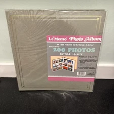 Pioneer Photo Album Vintage Le Memo 4X6 300 Slip in Pockets Gray MP-46 New