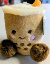 Aurora World Plush - Palm Pals - MILKY TEA BOBA (5 inch) - Stuffed Animal Toy