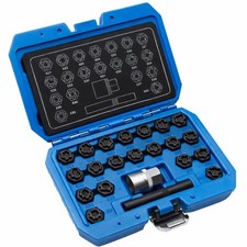 22 tlg Felgenschloss Radbolzen Knacker Demontage Werkzeug geeignet für VAG
