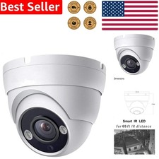 5MP CCTV Dome Camera 2.8mm Lens 100 FOV 65ft IR Night Vision Indoor Outdoor