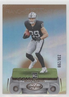 2024 Certified Franchise Foundations Bronze Mirror Brock Bowers Rookie RC 0nr3