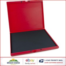 Extra Large 9.25 x 12.25 Stamp Pad with Black Ink for Hand Stamps