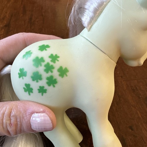 Minty My Little Pony Rare Vintage 1982 G1 Hasbro 82 Made in HK Clover Green G - Picture 9 of 10