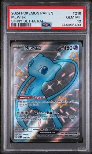 2024 POKEMON PAF EN-PALDEAN FATES Mew Ex SHINY ULTRA RARE #216 PSA 10 GEM MINT