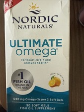 Nordic Naturals Ultimate Omega 1280mg Omega-3 Sealed Bottle 90 Ex11/26