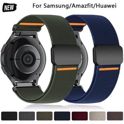 Nylon Magnet Armband Für Amazfit Bip 6 5 Lite S 3 Pro GTS GTR 2 3 4 Mini Cheetah