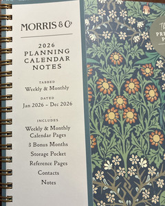 Morris & Co. by Blue Sky 2026 Weekly/Monthly Wirebound Planner Calendar Notes