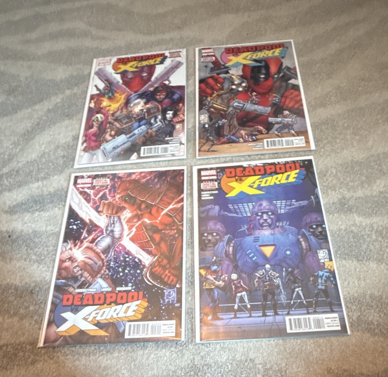 Marvel Deadpool vs. X-Force Comic Lot 4 Issues Shalvey Young (2014) full set