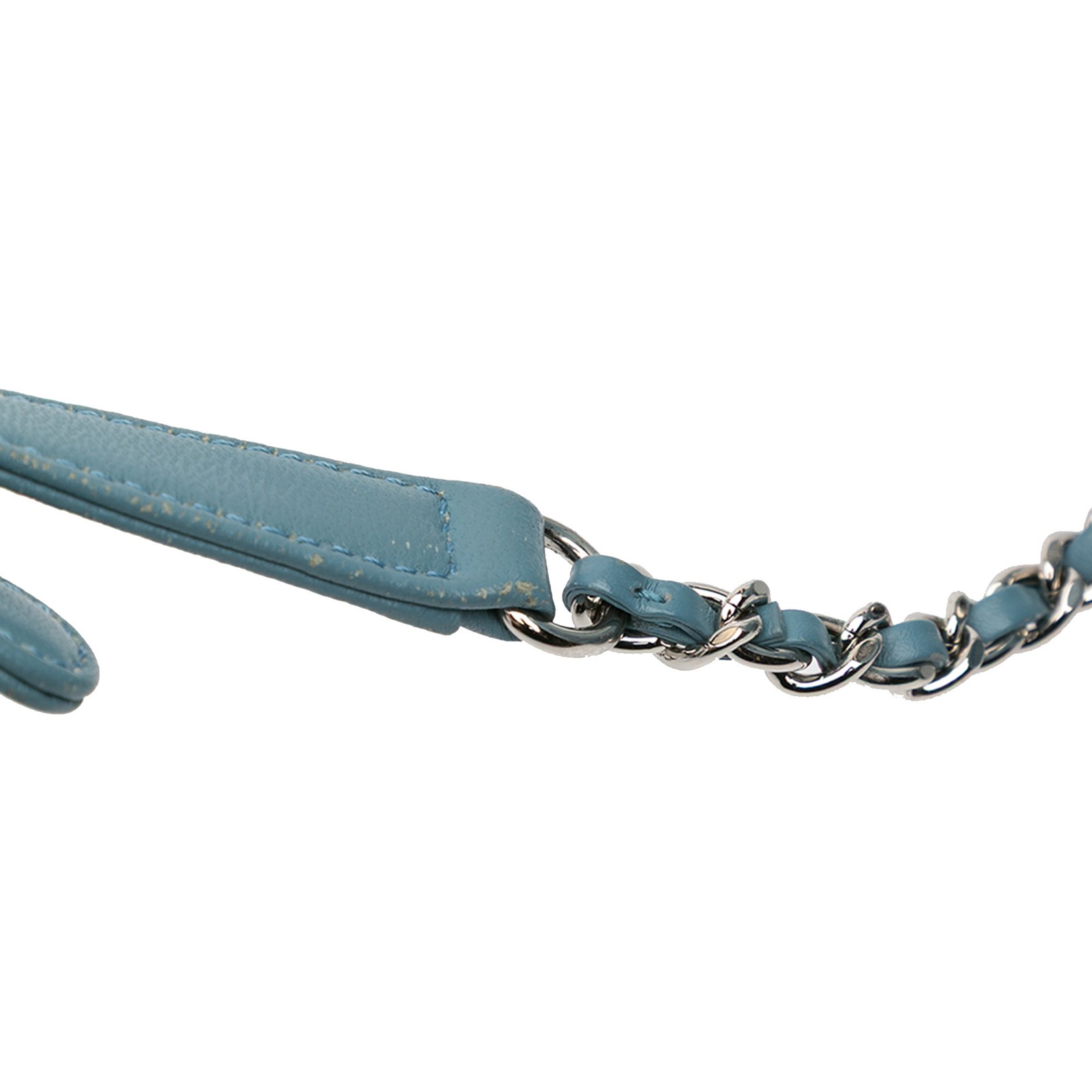 Authenticated Chanel Mini Sequins and Lambskin Wa… - image 10