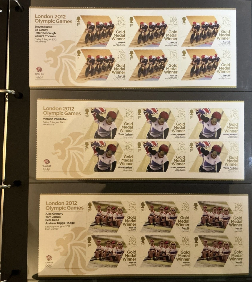 GB LONDON 2012 OLYMPIC GOLD MEDAL WINNERS STAMPS 29x6-34x2 =242 1st Class MNH - Image 4 of 4