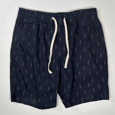 Old Navy Men  s Dark Blue Casual Drawstring Elastic Waist Shorts Size M
