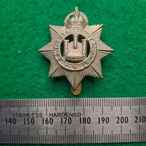 WW1 4th Volunteer Battalion Devonshire Regiment Cap Badge