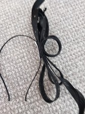 Black Fascinator Headband Alice Band for Wedding Party, Racing Events