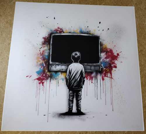 Chris Boyle ltd ed OOP signed giclee 24"x24" street art print 'Outside The Box' - Picture 1 of 5