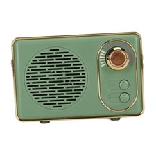 Retro Bluetooth 5.0 Speaker Vintage Mini Bluetooth Speaker Memory Card AUX SHGA