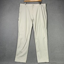 Rhone Pants Mens 40x33 Beige Commuter Tech Travel Stretch Golf Performance