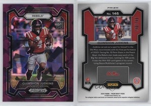 2024 Panini Prizm Draft Picks Purple Ice Prizm /149 Quinshon Judkins #146