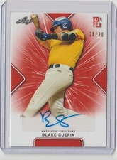 Blake Guerin 2021 leaf perfect game auto sn/30 