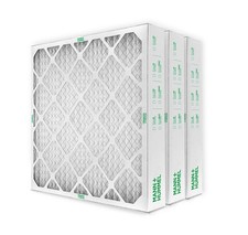 20x20x4 MERV 8 Pleated Air Filters by Mann Hummel. 3 Pack.