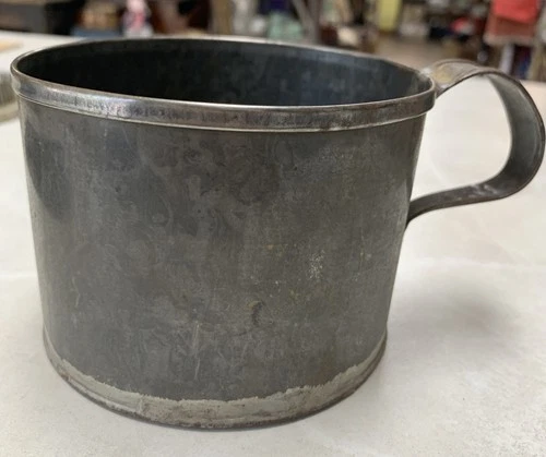 CIVIL WAR ERA SOLDIERS TIN MESS X Large DRINKING CUP
