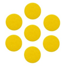Besme Adhesive Felt Circles 1 Inch Yellow Pads for DIY Sewing Art 100 Count