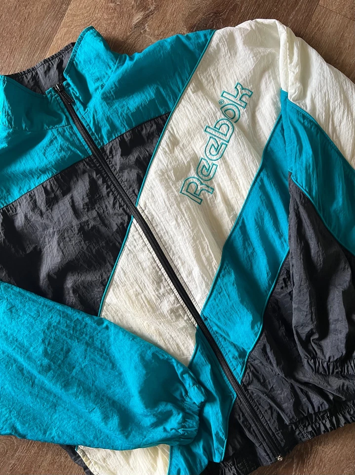 Винтажная ветровка 90-х Reebok куртка размер L - Изображение 2 из 4