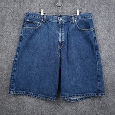 VINTAGE Tommy Hilfiger Jeans Denim Shorts Mens 38 Blue Relaxed Fit Cotton Jorts