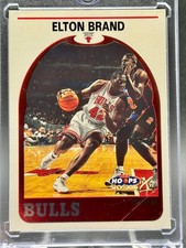 MINT 1999 NBA HOOPS SKYBOX HOOPLA ELTON BRAND ROOKIE #89 BULLS BASKETBALL CARD. rookie card picture