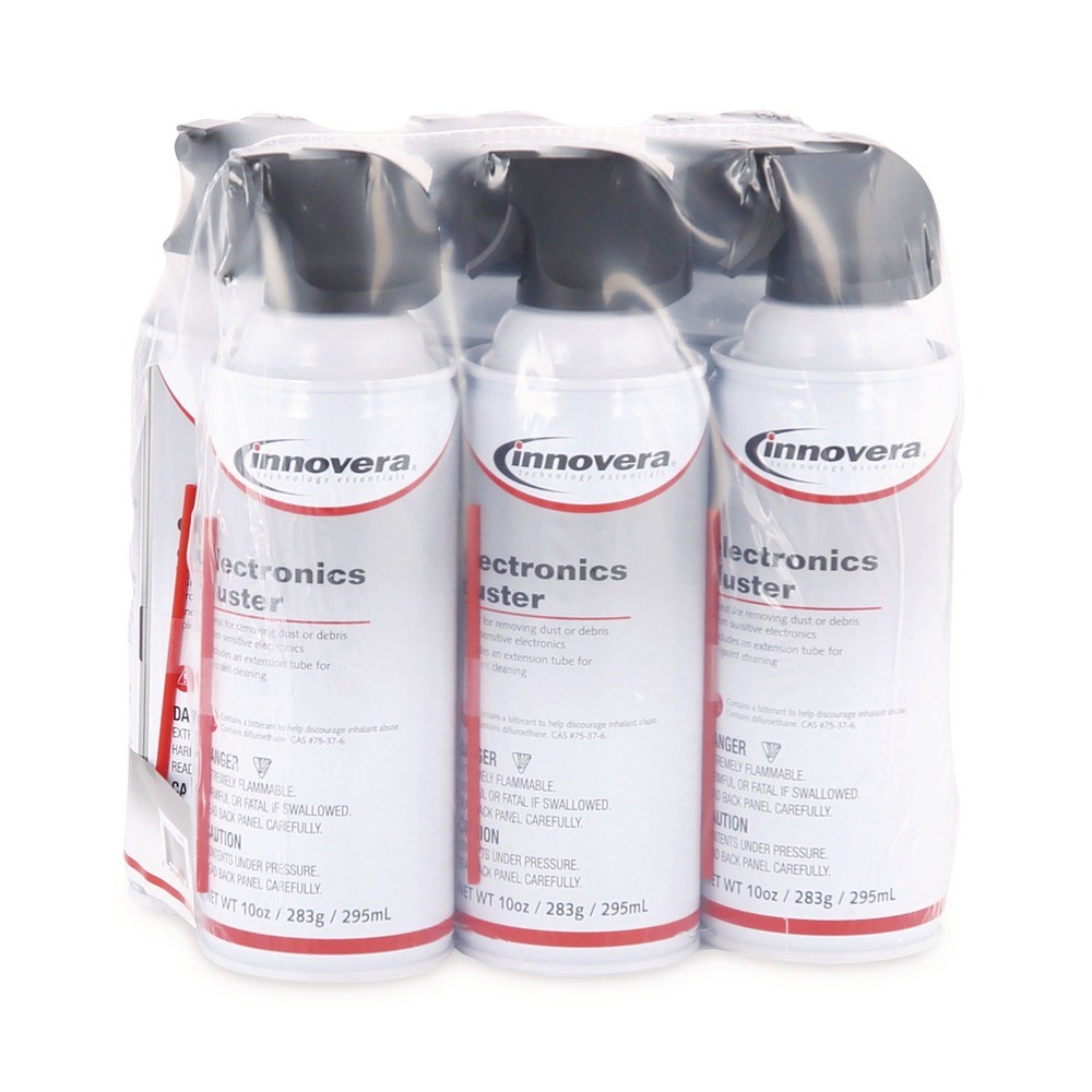 Innovera 10016 10 oz. Compressed Air Duster Cleaner (6/PK) New