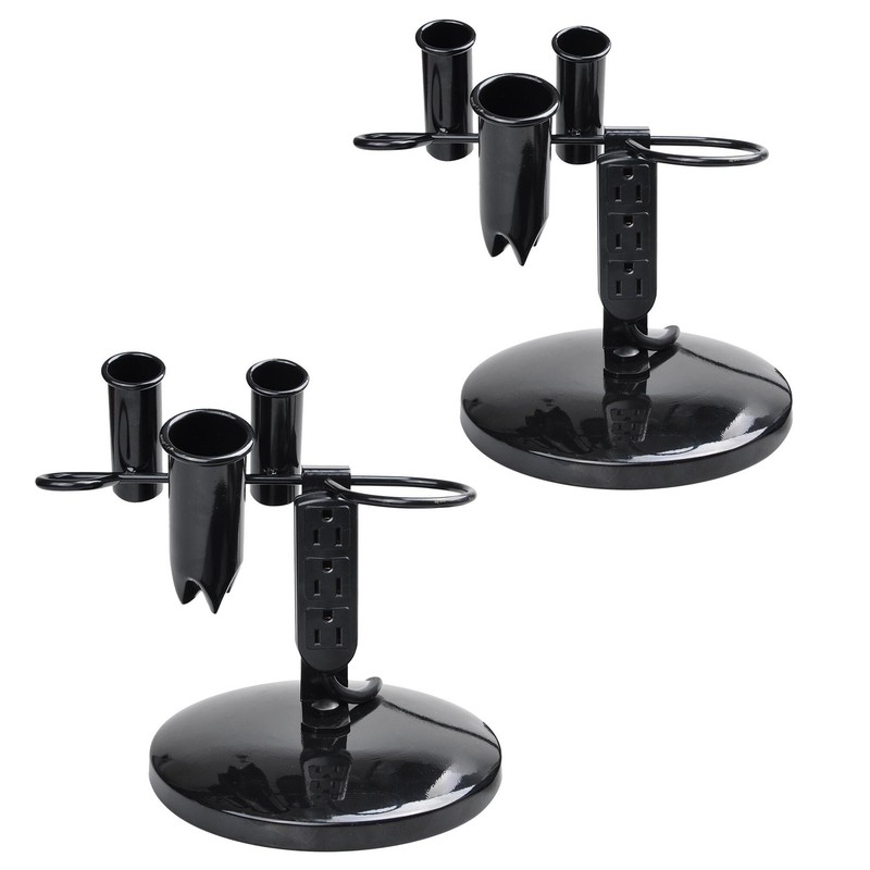 Byootique 2x Plastic Hair Iron Blow Dryer Holder Salon Appliance Tool Organizer