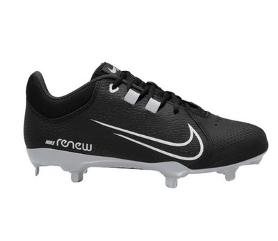 Nike Hyperdiamond 4 Pro Metal Softball Cleats BLACK | WHITE Size-5-1/2