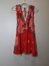 Intimately free People womens xsmall red dress lingerie sleep dainty romantic