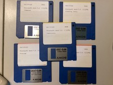 Vintage Macintosh Mac Program MICROSOFT WORD 5 800K Disk 512k, Plus, SE, Classic